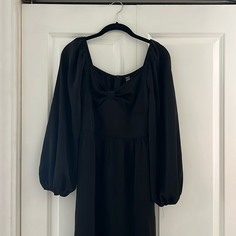 black shein dress